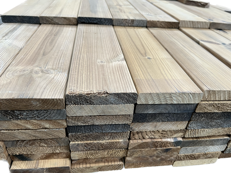 Thermowood Screening 18mm x 90mm : £3.49 per metre *Random Lengths*